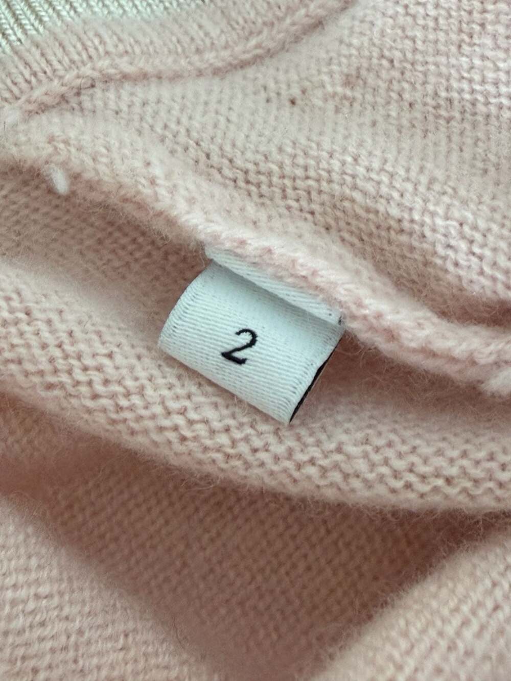 Sandro Paris Pink Wool & Cashmere Blandine Cardigan with Pearl Buttons - Picture 7 of 10